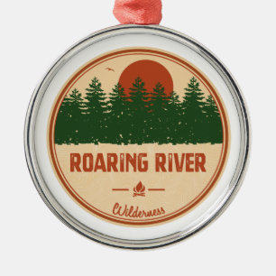Roaring River Wilderness Metal Ornament
