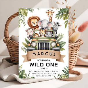 Roaring Safari Jungle Celebration Invitation