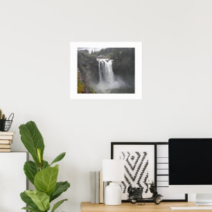 Roaring Snoqualmie Falls Photographic Poster