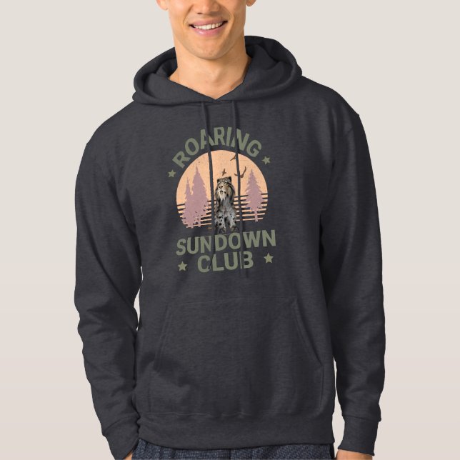 Roaring Sundown Club Sabertooth Tiger Hoodie (Front)
