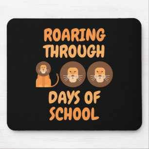 Roaring Through 100 Days Of School Lions Teacher K Mouse Pad