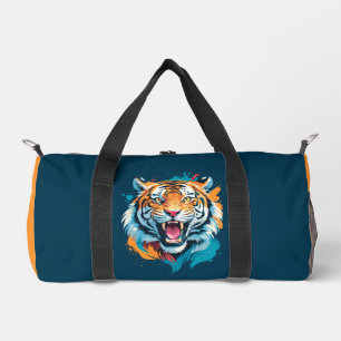 Roaring Tiger Face Duffle Bag