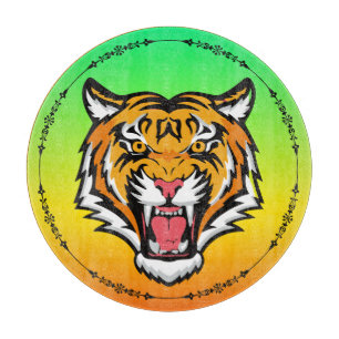 Roaring Tiger Head-25818 Cutting Board