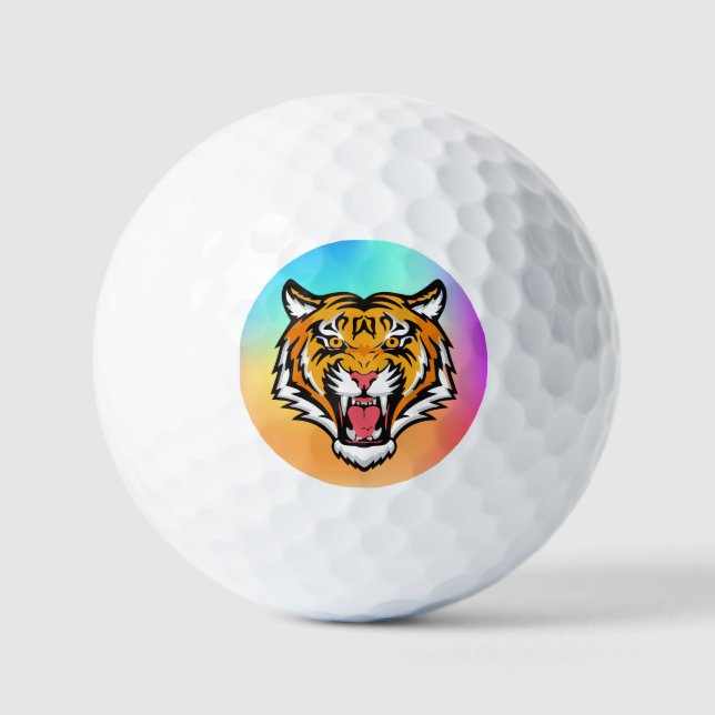 Roaring Tiger Head-25818 Golf Balls (Front)