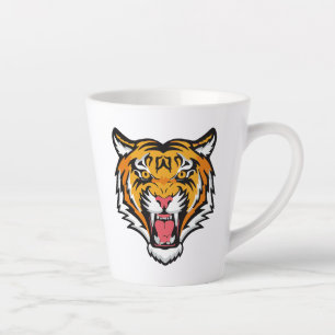 Roaring Tiger Head-25818 Latte Mug
