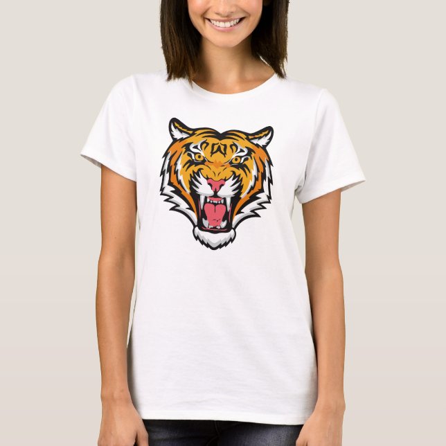 Roaring Tiger Head-25818 T-Shirt (Front)