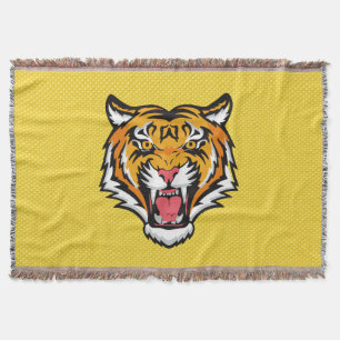Roaring Tiger Head-25818 Throw Blanket