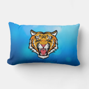 Roaring Tiger Head-25818 Travel Mug Lumbar Cushion