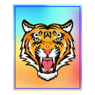 Roaring Tiger Head-25818 Travel Mug Photo Print