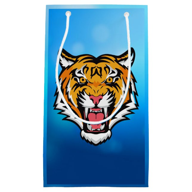 Roaring Tiger Head-25818 Travel Mug Small Gift Bag (Front)