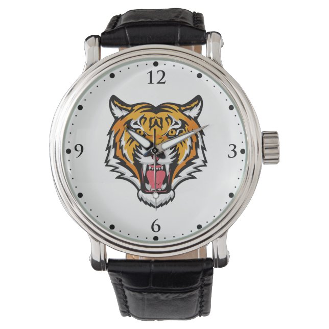 Roaring Tiger Head-25818 Watch (Front)