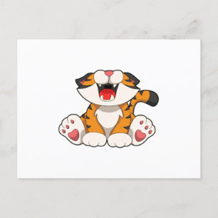 Roaring tiger postcard