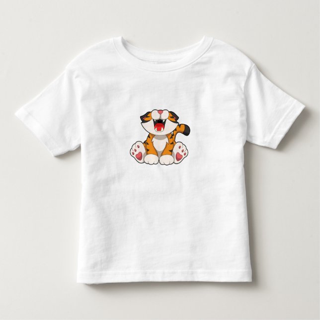Roaring tiger toddler T-Shirt (Front)