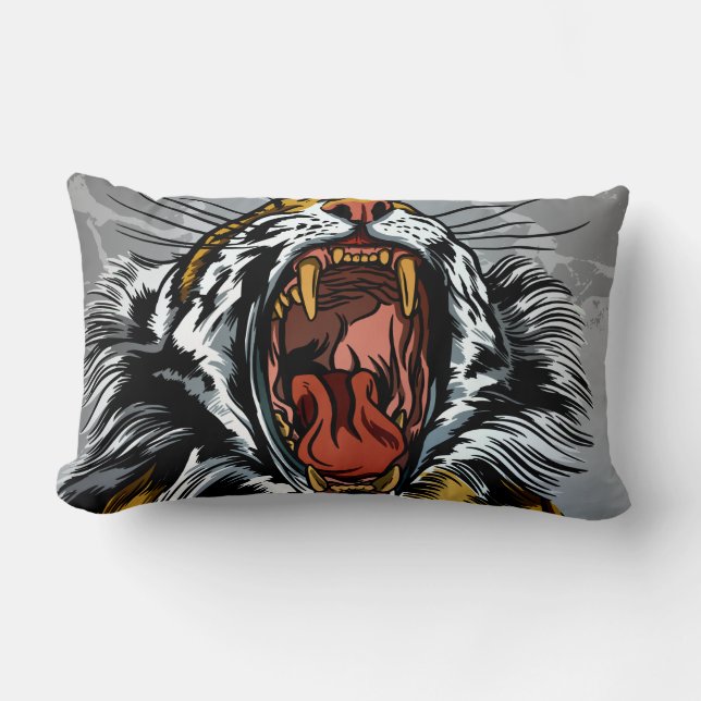 Roaring Tiger Year Design Lumbar Cushion (Front)