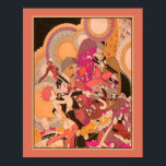 Roaring Twenties Art Deco Poster<br><div class="desc">1927,  Art Deco,  Party Scene Poster by J. Carlos</div>
