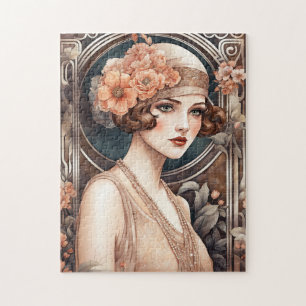 Roaring Twenties Flapper Jigsaw Puzzle