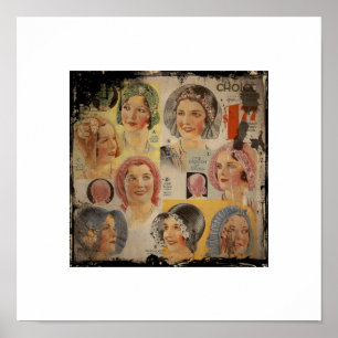 Roaring Twenties Hat Advertisement Poster