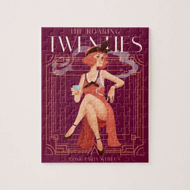 Roaring Twenties Retro     Jigsaw Puzzle (Vertical)