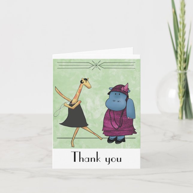 Roaring Twenties Thank You  Card (Front)