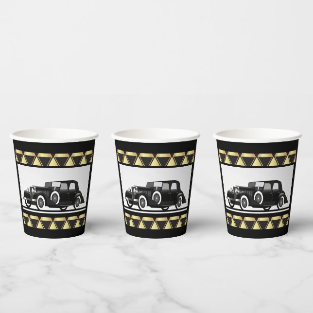 Roaring Twenties Theme Party Paper Cups (Multi)