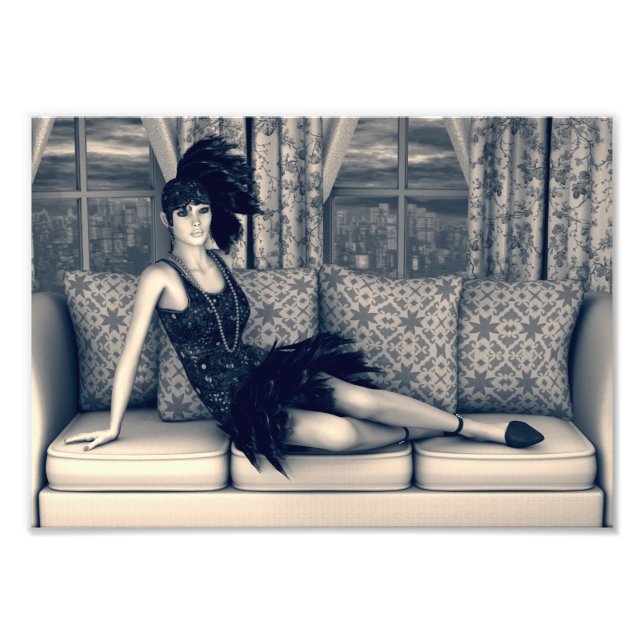 Roaring Twenties Vintage Retro 20th 30th Years Photo Print (Front)