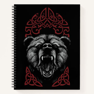 Roaring Viking Bear Notebook