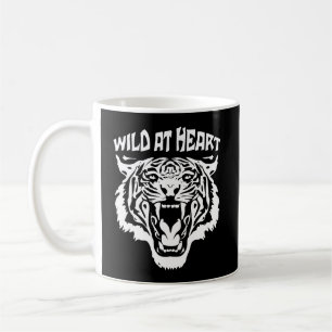 Roaring White Tiger Wild At Heart Coffee Mug
