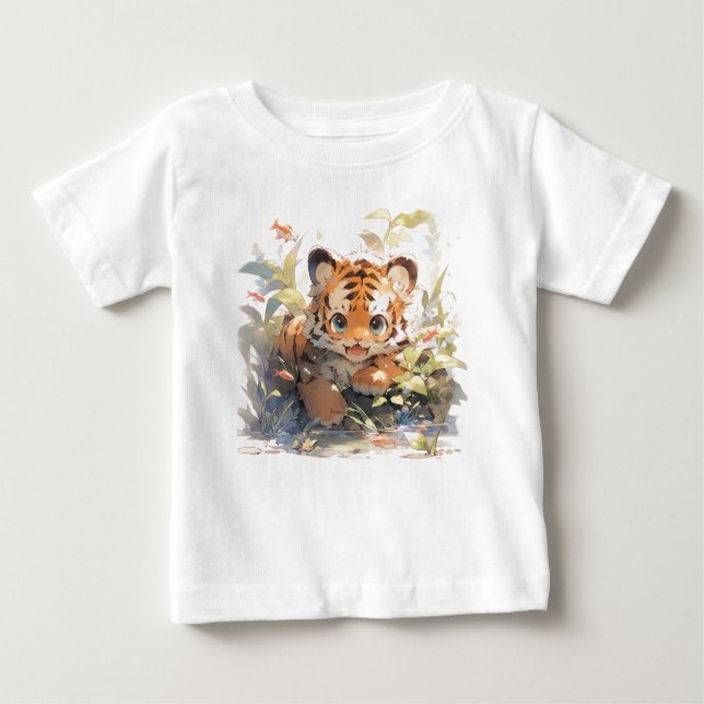  "Roaringly Adorable Tiger Baby T-Shirts - Unleash (Front)