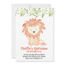 Roarsome Birthday Invitation