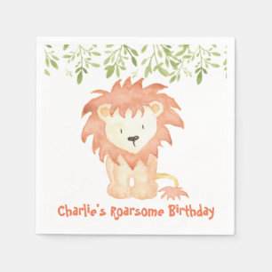 Roarsome Birthday Napkins
