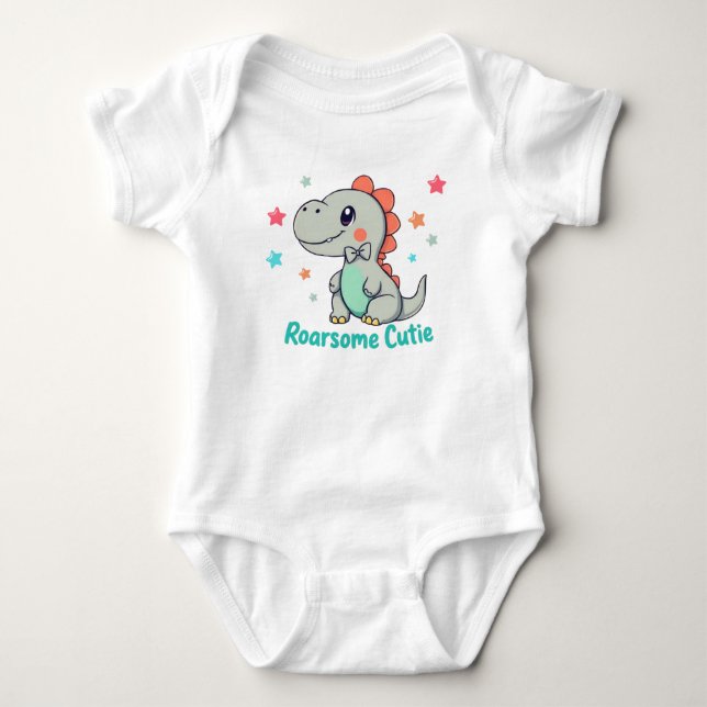 "Roarsome Cutie"  Baby Bodysuit (Front)