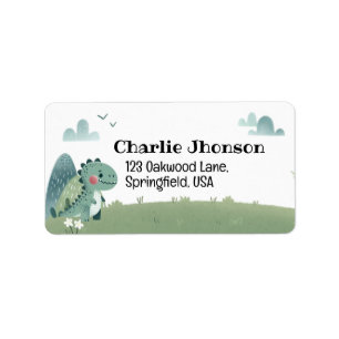 Roarsome Dino Birthday – Label