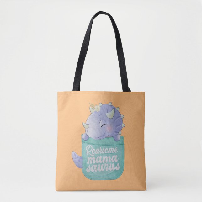 Roarsome Mamasaurus Tote Bag (Front)
