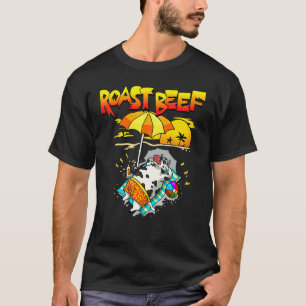 Roast Beef Cow On Beach Vacation Sun Tan Kid T-Shirt