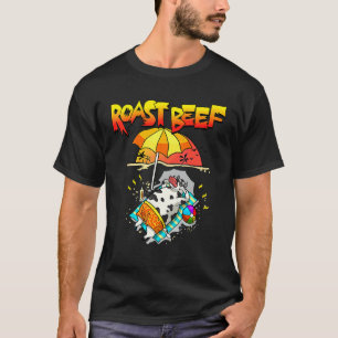Roast Beef Cow On Beach Vacation Sun Tan Kids Men T-Shirt