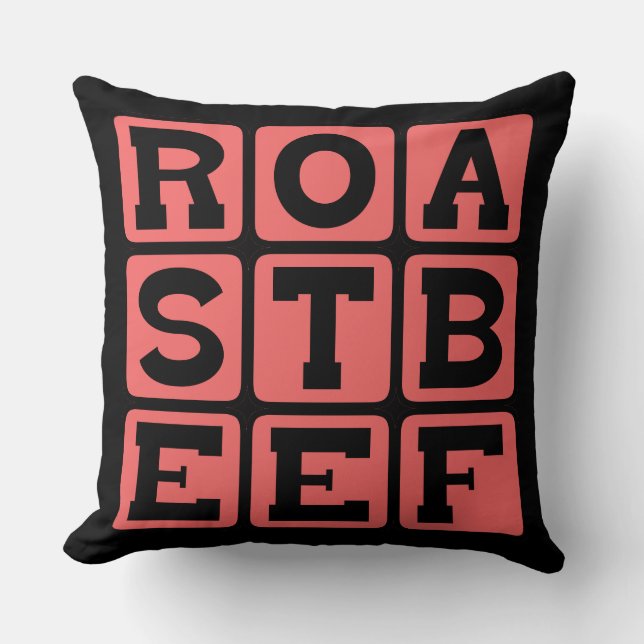 Roast Beef, Sandwich Meat Cushion (Front)