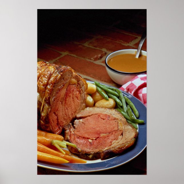 Roast beef with carrots poster (Front)