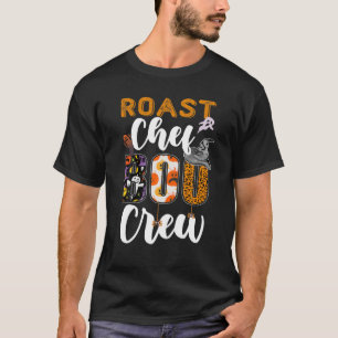 Roast Chef Boo Crew Ghost Roast Cooking Halloween T-Shirt