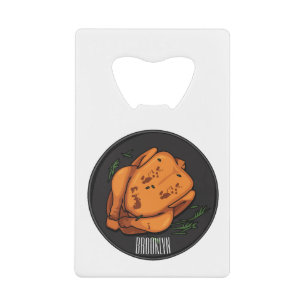 Roast chicken cartoon illustration