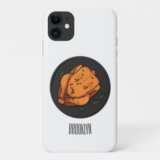 Roast chicken cartoon illustration Case-Mate iPhone case (Back)