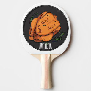Roast chicken cartoon illustration ping pong paddle