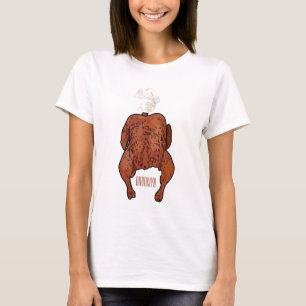 Roast chicken cartoon illustration  T-Shirt