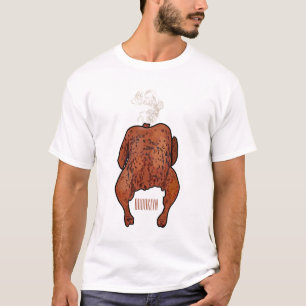 Roast chicken cartoon illustration T-Shirt
