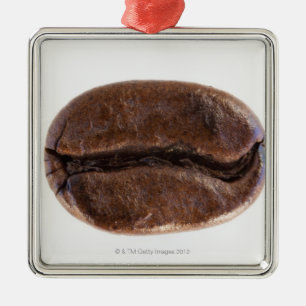 Roast coffee bean, studio shot metal ornament