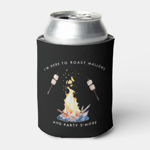 Roast Mallows & Party S'more Camping Can Cooler