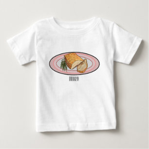 Roast pork belly cartoon illustration baby T-Shirt