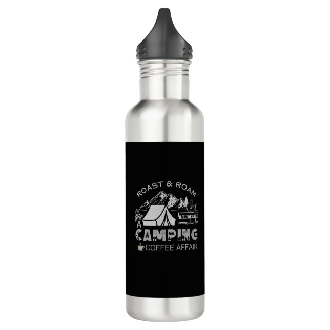 Roast & Roam-A Camping Coffee Affair Design 710 Ml Water Bottle (Left)