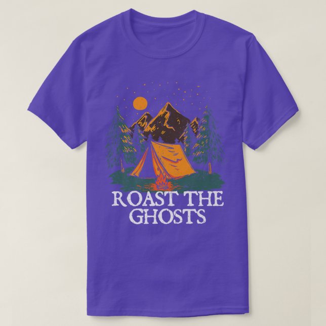 Roast the Ghosts Funny Camping Humour Camper Hallo T-Shirt (Design Front)