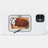 Roast turkey breast cartoon illustration