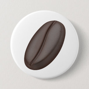 Roasted Arabica coffee bean 7.5 Cm Round Badge